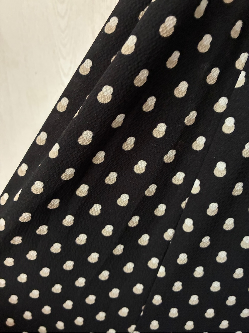 Max Studio Black and White Polka Dot Midi Dress - Picture 5 of 5